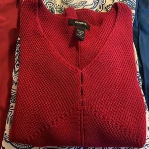 Express sweater, red, Medium